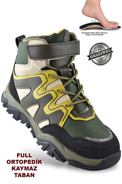 Pinokyo Everest Orthopedic Velcro Unisex Παιδικές Μπότες Παπούτσια Παιδικές Μπότες εξωτερικού χώρου