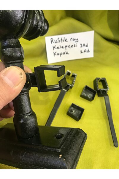 özdeğer home Rustik ray kelepçesi  plastik ray tutucu kelepçe kapak