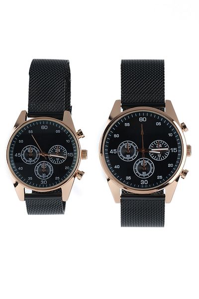 STONY Lover Custom Wristwatches Simple Stylish Mesh Steel Band Classic Single Metal Wristwatches Men'S, Women's