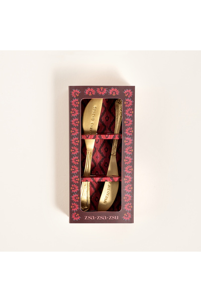 Zsa Zsa Zsu Lotus Pirinç Dekoratif Obje 15 Cm Mat Altın