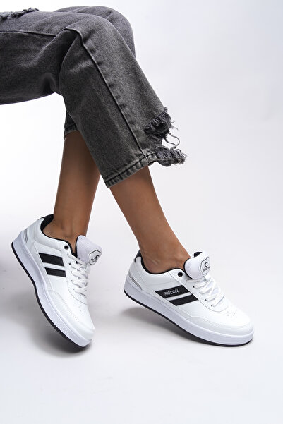 Riccon Zraudan Unisex-Sneaker 001234 - Weiß und Schwarz
