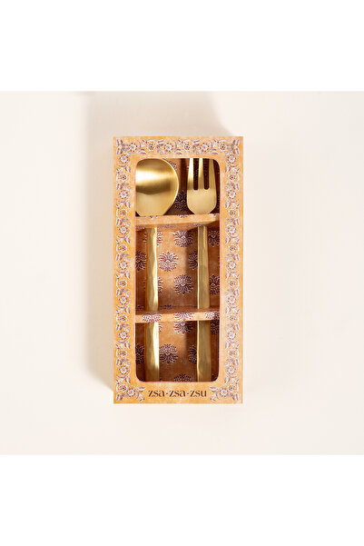 Zsa Zsa Zsu Lotus Pirinç Dekoratif Obje 16x17 Cm Mat Altın