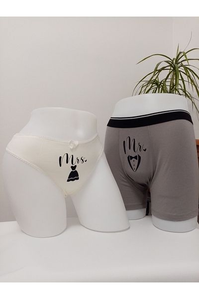 MODA Fun Printed Couple (Boxer-Briefs) Underwear for Husband, Lover Gift for Special Occasions