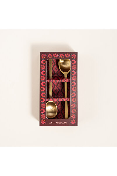 Zsa Zsa Zsu Lotus Pirinç Dekoratif Obje 14 Cm Mat Altın