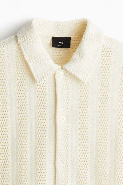 H&M Regular Fit Jacquard-knit shirt