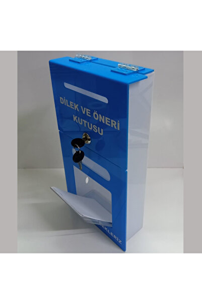 miraj reklam صندوق اقتراحات التمنيات باللون الأزرق A-6