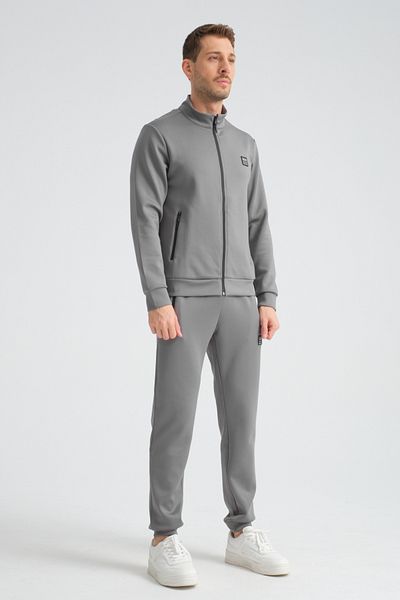 Shooter Gray Scuba Seasonal Regular Fit Men's Tracksuit Set