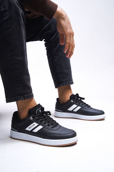 Riccon Zraudan Unisex Sneaker 001234 Ασπρόμαυρα αστέρια