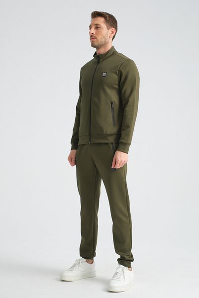Shooter Khaki Scuba Men's Seasonal Regular Fit Tracksuit Set