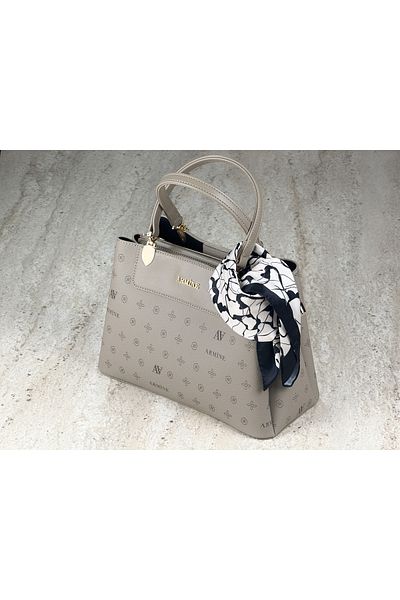 Armine Monogram Printed Premium Shoulder Bag + Scarf Gift