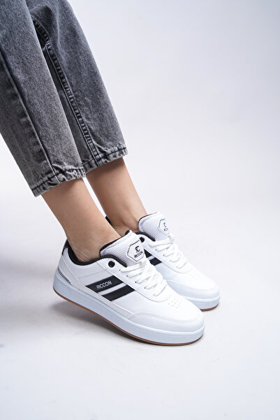 Riccon Zraudan Unisex Snekaer 001234   White Black Pancakes
