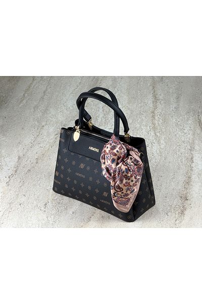 Armine Monogram Printed Premium Shoulder Bag + Scarf Gift
