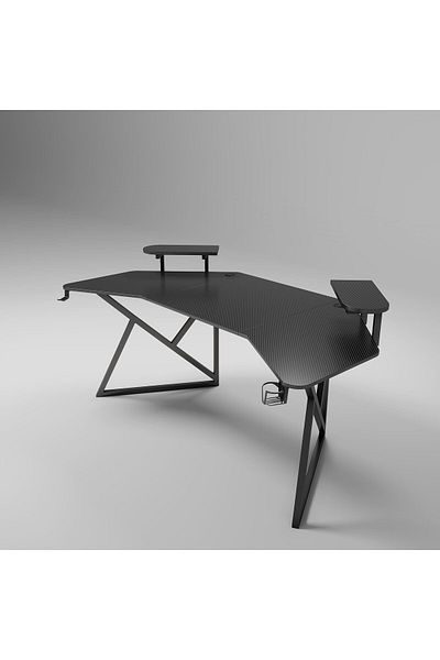 1st Gaming Studio Table Large Wing 180cm - Black