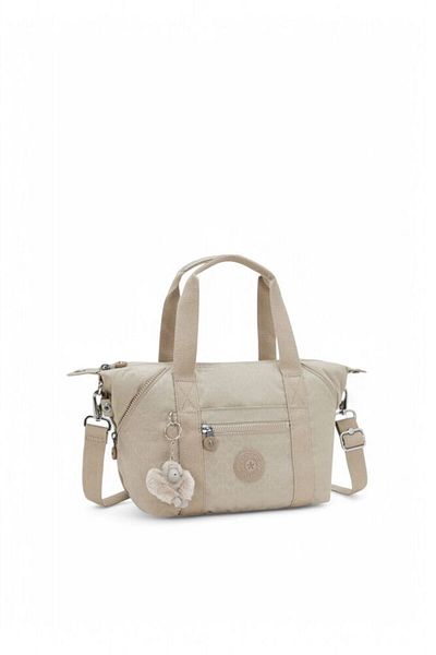 Kipling Beige Embossed Art Mini Sign Women's Shoulder Bag (K15410)