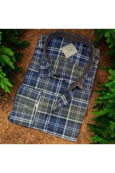 EREN STYLE Pamuk paketa muških košulja dugih rukava ( Slim fit uzoraka)