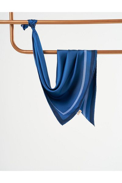 Kayra Μεταξωτό μαντίλι Indigo Gradient