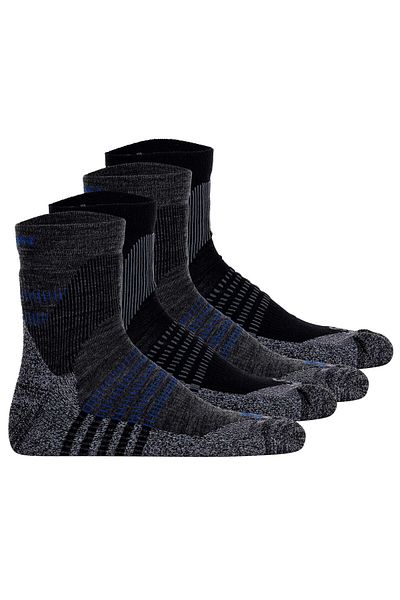 Salomon Unisex Quartersocken, 4er Pack - X ULTRA ACCESS QUARTER, Wandersocken, Merinowolle, atmungsa