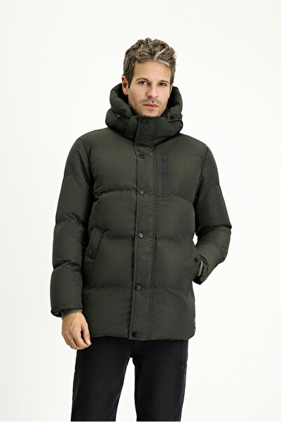 Kiğılı Kapüşonlu Spor Şişme Mont