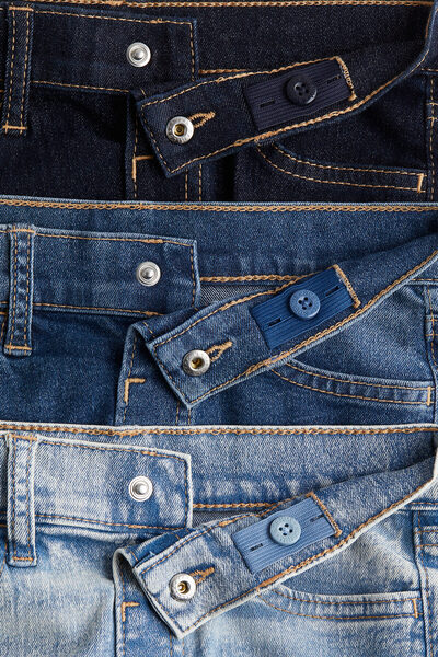 H&M 3'lü Comfort Stretch Slim Fit Jeans