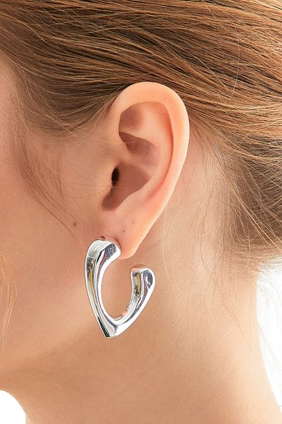 Fulla Moda Heart Earrings