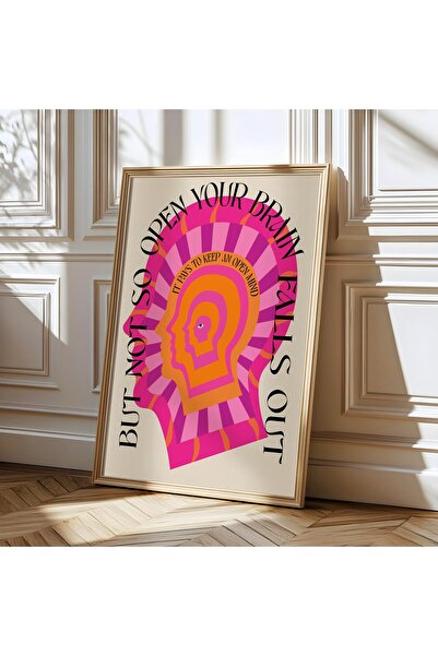 Sweetco Çerçevesiz Poster Open Mind, Spiritual Affirmation | Manevi Olumlama, Psikolojik Poster