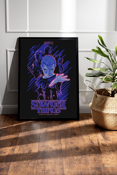 Saturn Stranger Things Pictură înrămată - Poster de serie