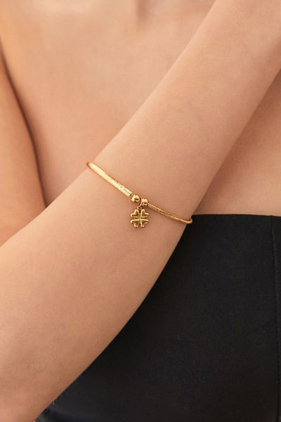 Fulla Moda Clover Steel Bracelet