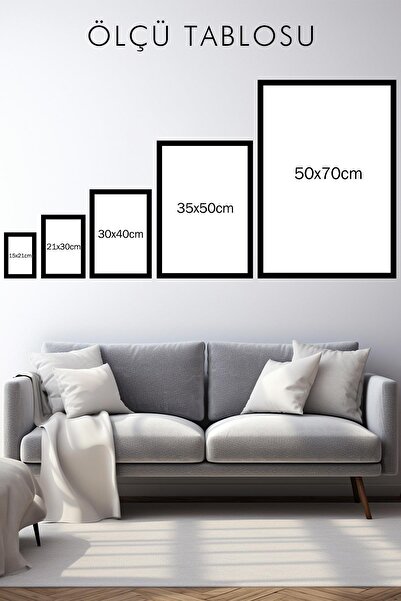 Saturn Stranger Things Demogorgon Çerçeveli Tablo - Dizi Posteri Tablo