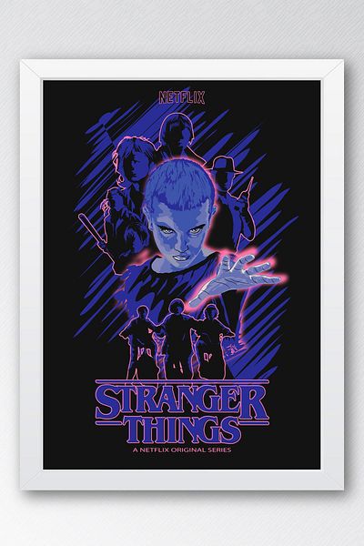 Saturn Stranger Things Pictură înrămată - Poster de serie
