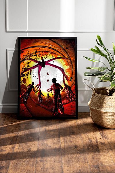 Saturn Stranger Things Pictură înrămată - Poster de serie