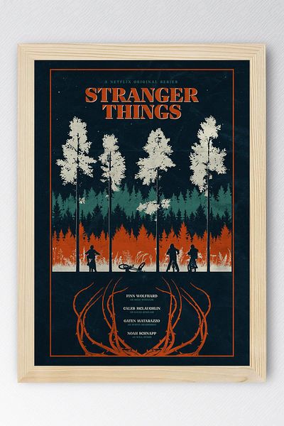 Saturn Stranger Things Pictură înrămată - Poster de serie
