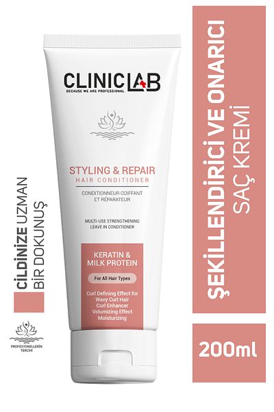 Cliniclab Styling and Repairing Conditioner 200 ml (Fuffy Hair after Shower)