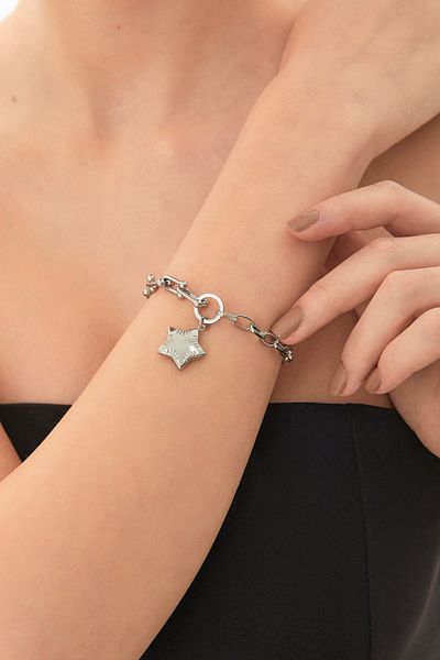 Fulla Moda Star Steel Bracelet