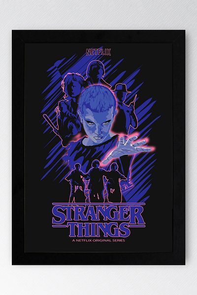 Saturn Stranger Things Pictură înrămată - Poster de serie