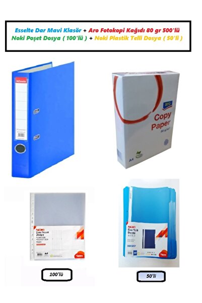 Noki SET ZA ARHIVIRANJE 2 (MAPA + PAPIR ZA KOPIRANJE + PISKON SA KOLICIMA + P...