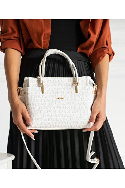 Just Polo حقيبة كتف وحقيبة كروس نسائية مضادة للماء بنقشة طبعة JustPolo TYC00ET40021