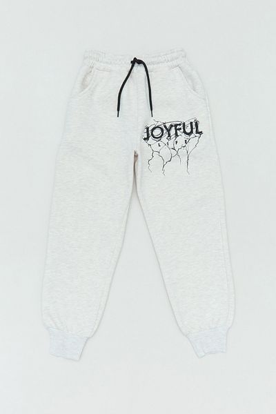 Fulla Moda Φούτερ Jogger Boys με 3 νήματα με τυπωμένο χαρούμενο κείμενο