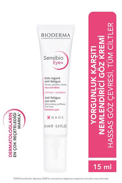 Bioderma Sensibio Eye+ – 15 ml feuchtigkeitsspendende Augenpflegecreme gegen Augenringe und Falten