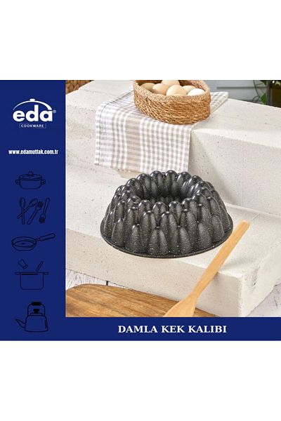 Eda Burak Eda Drop Granite Casting Cake Mold 25X25X9 cm