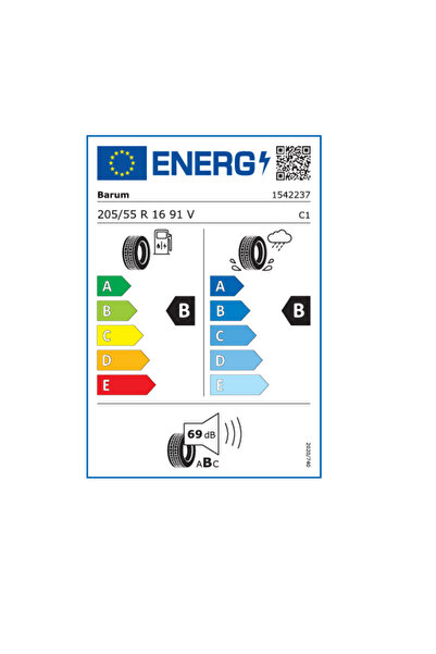 Barum 205/55R16 91V BRAVURIS 6 Yaz Lastiği uygunlastikalda (2025 Üretim)