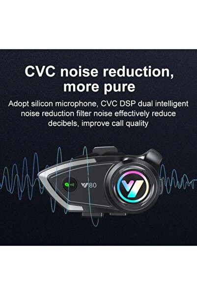 Genel Markalar Efe Iletişim Bakırköy Y80 Motosiklet Bluetooth Kask Kulaklık Intercom