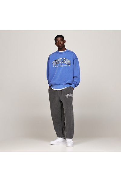 Tommy Hilfiger Bílé kožené tenisky – pánské, pro volný čas, gumová podrážka, logo EM0em01395-Ybr