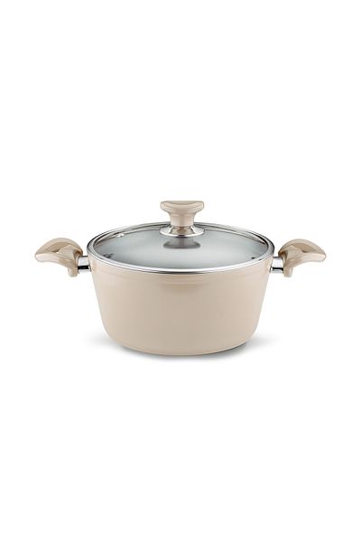 Altun Copper 20 cm Wide Ceramic Deep Crystal Pot - in Home