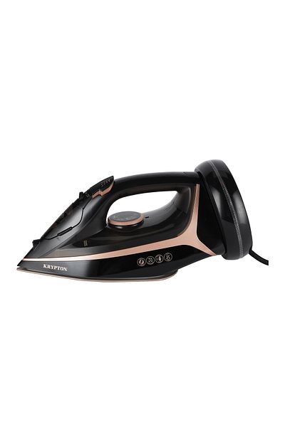 KRYPTON Steam Ironing Box with Ceramic Soleplate |Cord&Cordless Use|2200W|KNSI6557,2 Years Warranty