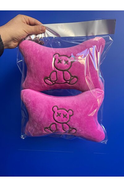 FRT Peluş Ortopedik Oto Koltuk Boyun Yastığı Seyahat Yastığı Badbear