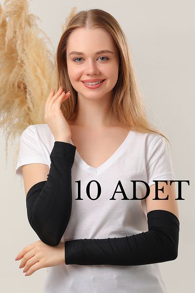 Melodi Scarf Hijab Sleeves Set of 10 Black Prayer Sleeves Sports Sleeves