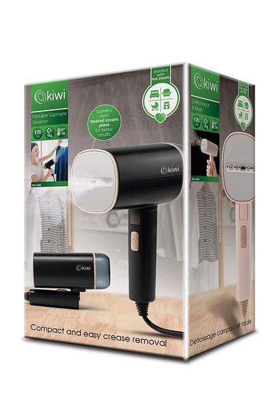 Kiwi KSI-645 Foldable Portable Wrinkle Remover Black