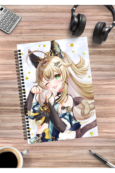 mertfigur Genshin Kirara anime spiralna sveska A5 (50 listova)