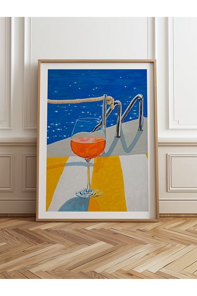HOMEPACK Pictură cu un singur cadru din lemn Pictură poster dintr-o bucată TK/817