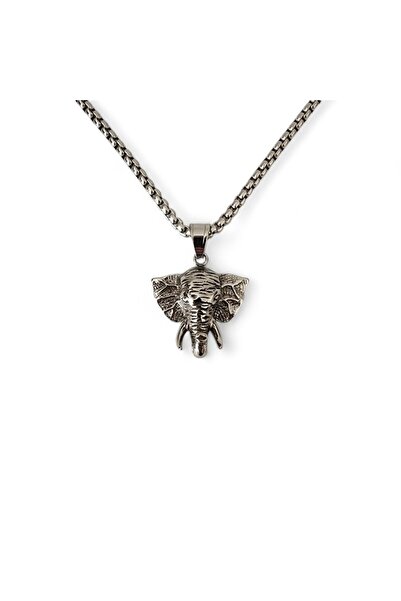 Hedea قلادة من الفولاذ على شكل فيل أفريقي